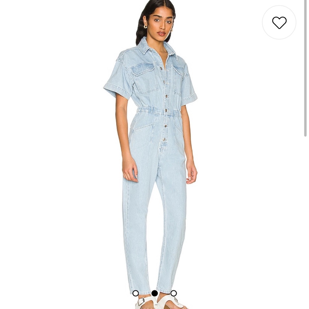 Free People x We The Free Marci denim Jumpsuit in Clear Skies